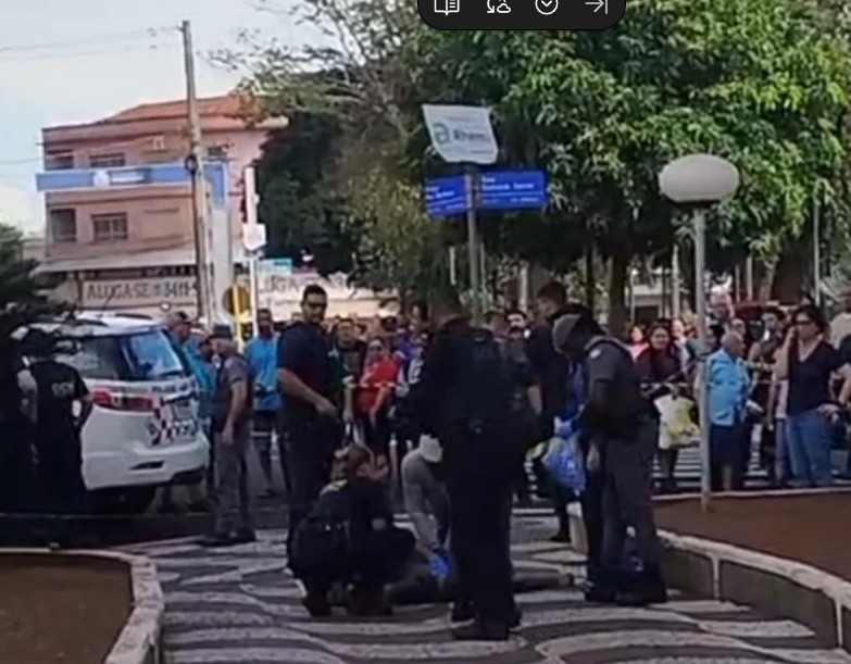 AGORA: Homem é morto a tiros por guarda municipal no centro em Araçatuba